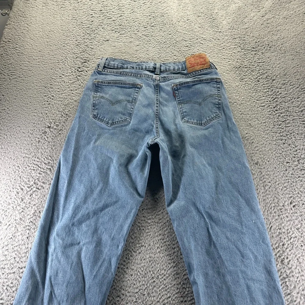 Levi's 550 Jeans Mens 34x36 Blue Cotton‎ Denim Straight Workwear Faded Stretch